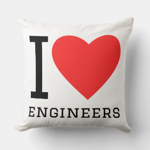 Coussin J'aime les ingénieurs