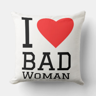 Coussin J'aime les mauvaises femmes
