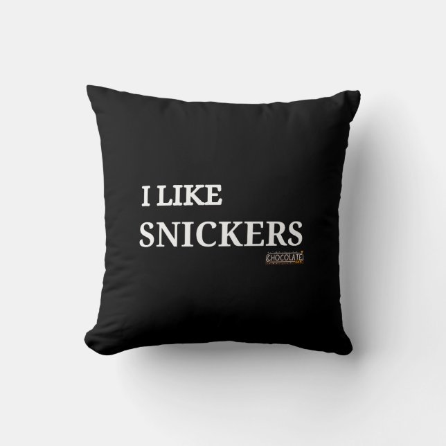 Coussin j'aime les snickers (Recto)