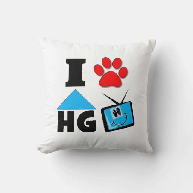 Coussin J'aime l'hectogramme TV (Recto)