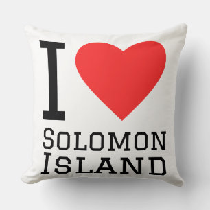 Coussin J'aime l'île Salomon 
