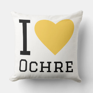 Coussin J'aime l'ocre
