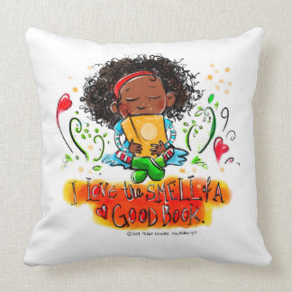 Coussin J'aime l'ODEUR d'un bon livre !