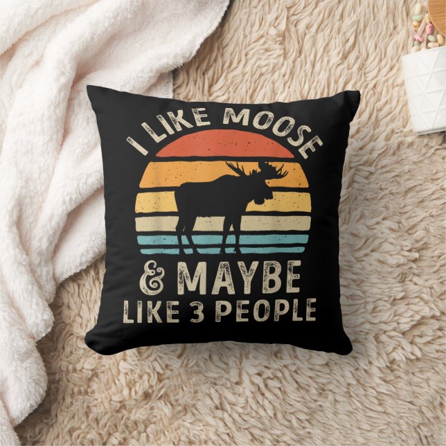 Coussin J'Aime L'Oie Et Peut-Être 3 Personnes Elk Deer Lov (Couverture)