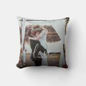 Coussin J'aime M. et Mme Mariage Photo (Recto)