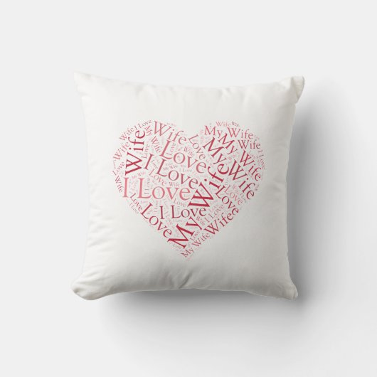 Coussin J'Aime Ma Femme (Recto)