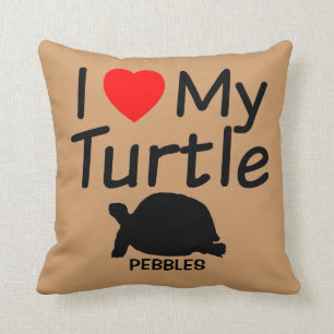 Coussin J'Aime Ma Tortue