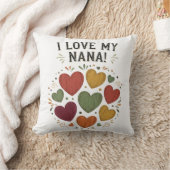 Coussin J'Aime Mes Coeurs De Pays Nana (Couverture)