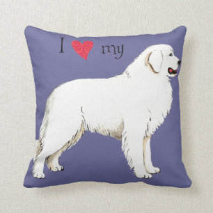 Coussin J'aime mes Grands Pyrénées