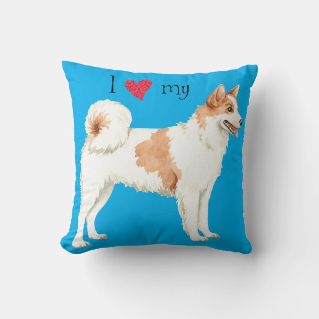 Coussin J'aime mes Norrbottenspets (Recto)