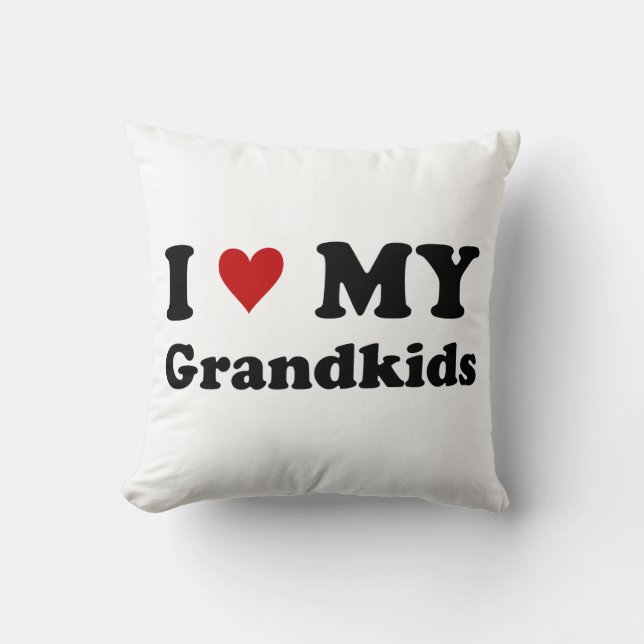 Coussin J'Aime Mes Petits-Enfants (Recto)