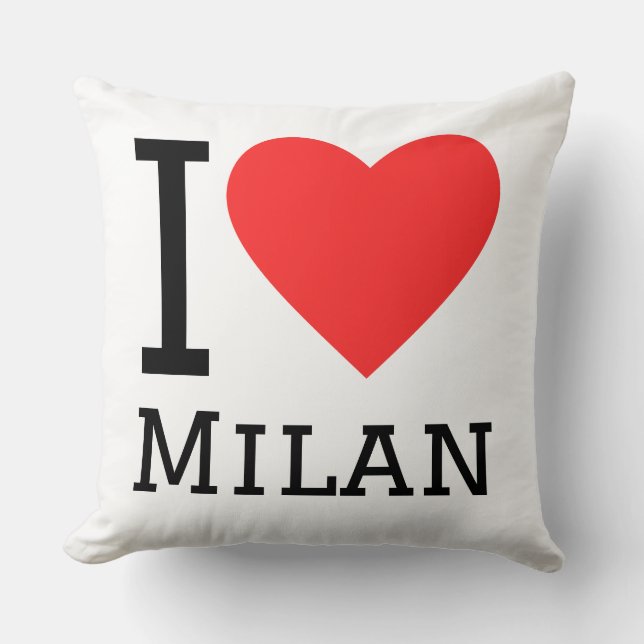Coussin J'aime Milan (Recto)