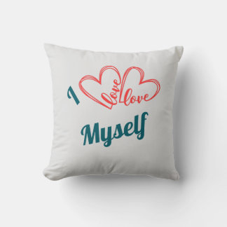 Coussin J'aime moi-même - Bouton de soins personnels