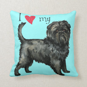 Coussin J'aime mon Affenpinscher