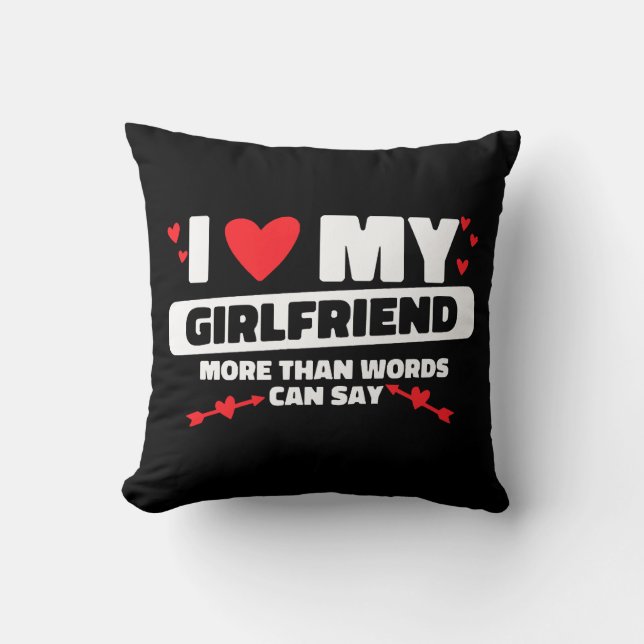 Coussin j'aime mon amie coeur (Recto)