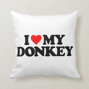 COUSSIN J'AIME MON ÂNE