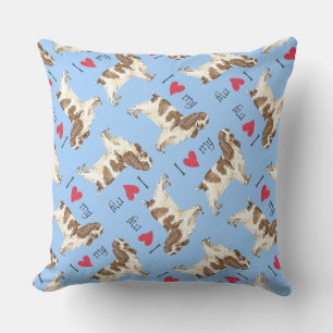 Coussin J'aime mon anglais Cocker Spaniel