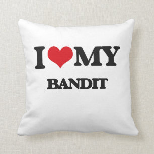 Coussin J'aime mon bandit