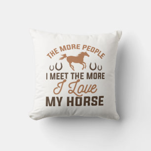Coussin J'aime mon cheval