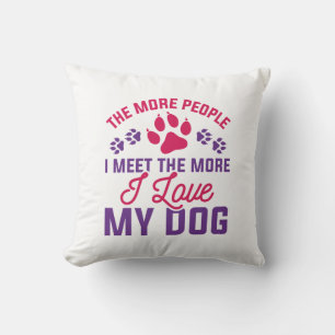 Coussin J'aime mon chien
