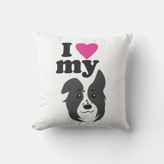 Coussin J'Aime Mon Chien ! (Recto)