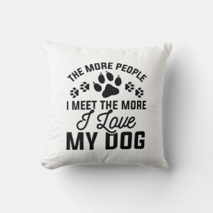 Coussin J'aime mon chien