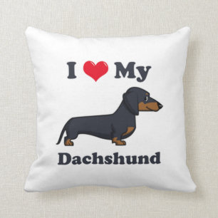 Coussin J'Aime Mon Dachshund