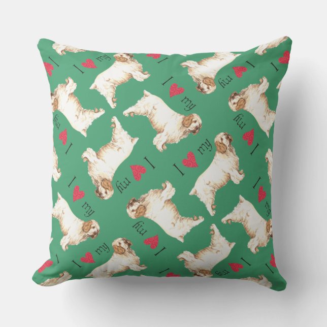 Coussin J'aime mon espagne de plombier (Recto)