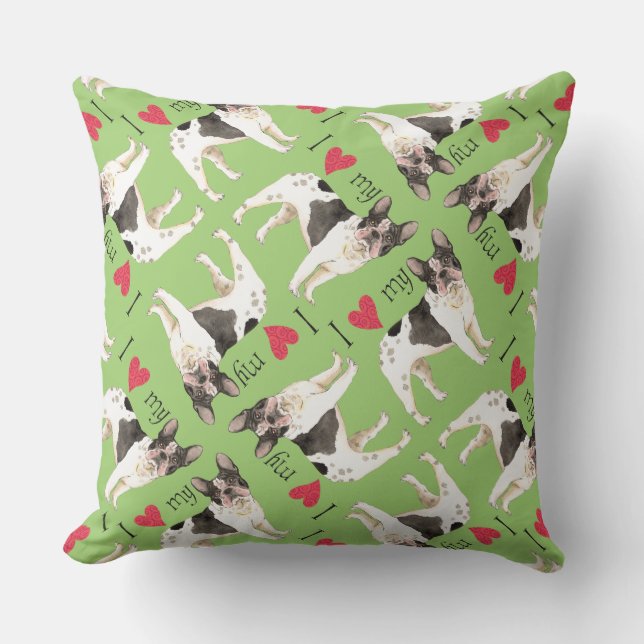 Coussin J'aime mon français (Recto)