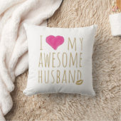 Coussin J'aime mon mari génial Anniversaire de mariage (Couverture)