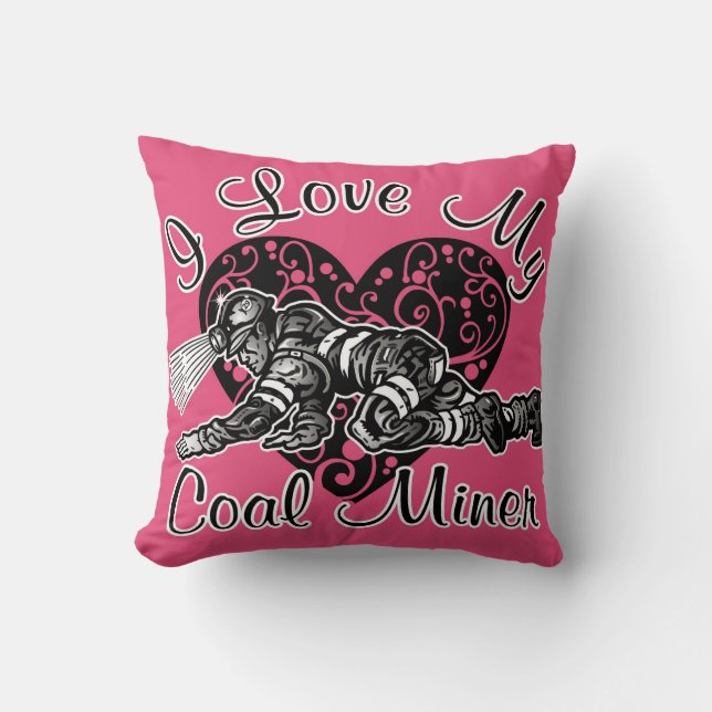 Coussin j'aime mon mineur (Recto)