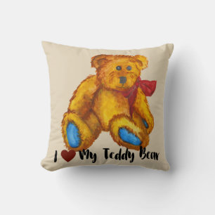 Coussin J'Aime Mon Ours En Conflit