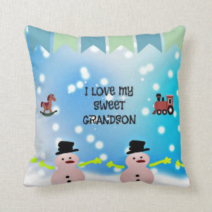 Coussin J'Aime Mon Petit-Fils Doux
