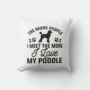 Coussin J'Aime Mon Poodle
