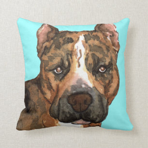 Coussin J'aime mon Staffordshire Terrier américain