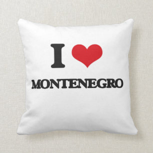 Coussin J'aime Monténégro