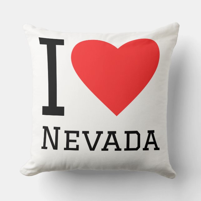 Coussin J'aime nevada (Recto)