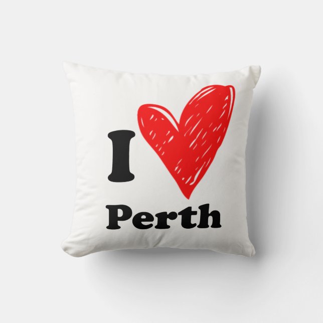 Coussin J'aime Perth (Recto)