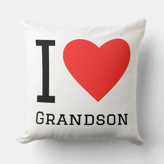 Coussin J'aime petit-fils (Recto)