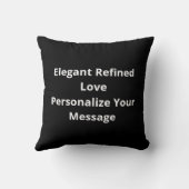 Coussin J'aime plus le style élégant (Verso)