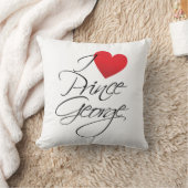 Coussin J'aime Prince George, Coeur Rouge (Couverture)