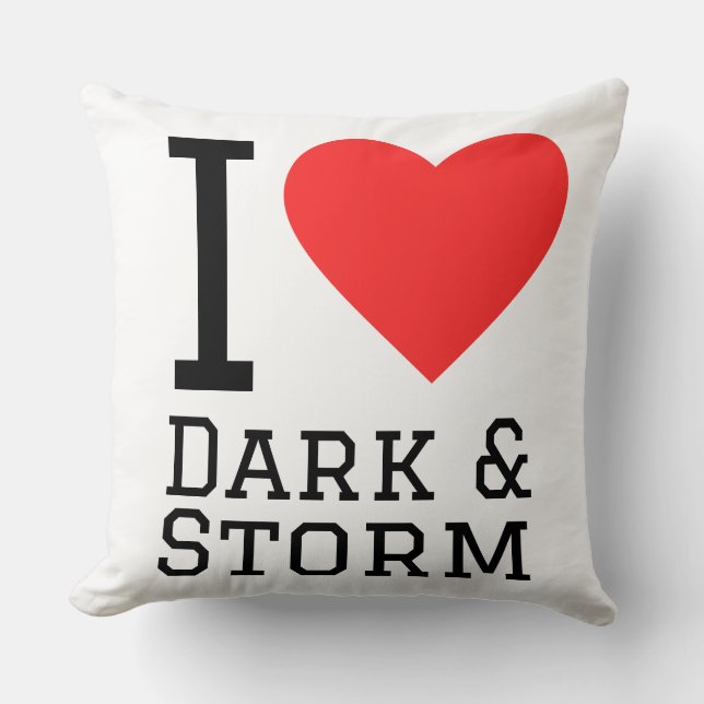 Coussin J'aime sombre et tempête (Recto)