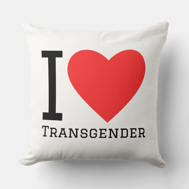 Coussin J'aime transgenre (Recto)