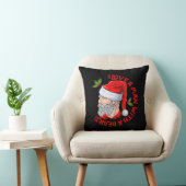 Coussin J'Aime Un Homme Avec Une Barbe Hipster Père Noël (Chaise)