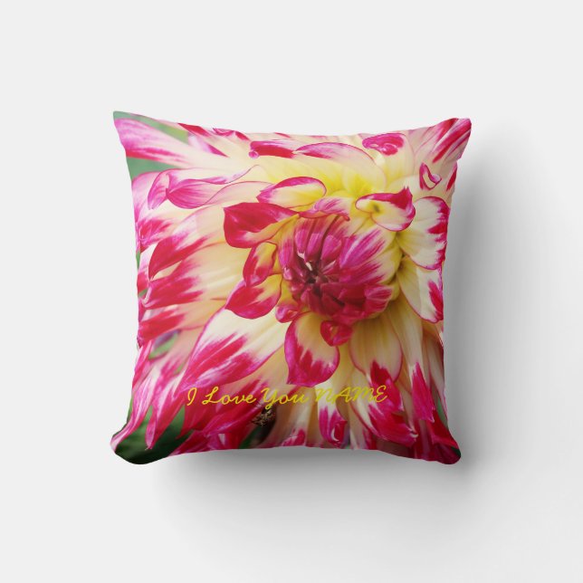 Coussin J'aime votre nom (Recto)