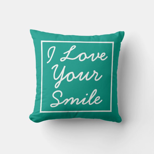 Coussin J'Aime Votre Sourire (Recto)
