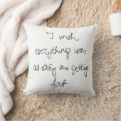 Coussin J'aimerais que tout soit aussi facile que de gross (Couverture)