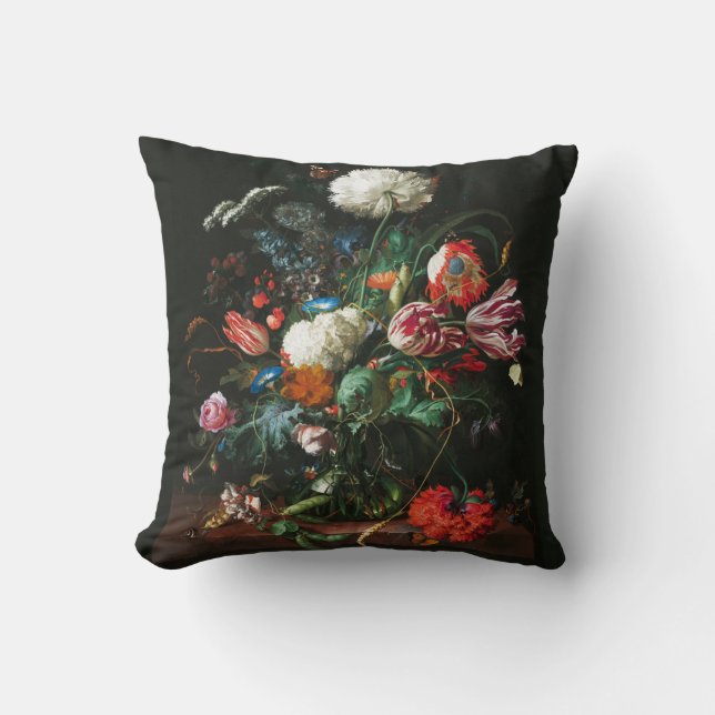 Coussin Jan Davidsz de Heem, Vase des fleurs, 1660 (Recto)