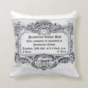 Coussin Jane Austen : Boule de domaine de Pemberley