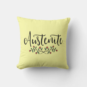 Coussin Jane Austen Floral Austenite